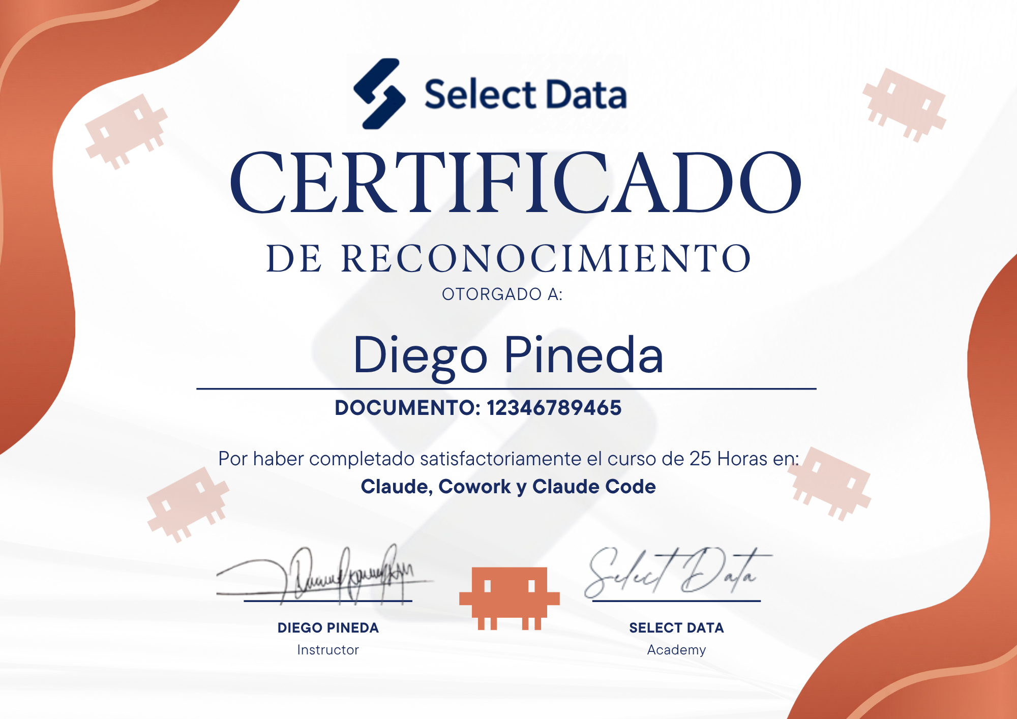 Certificado Claude Code — Select Data
